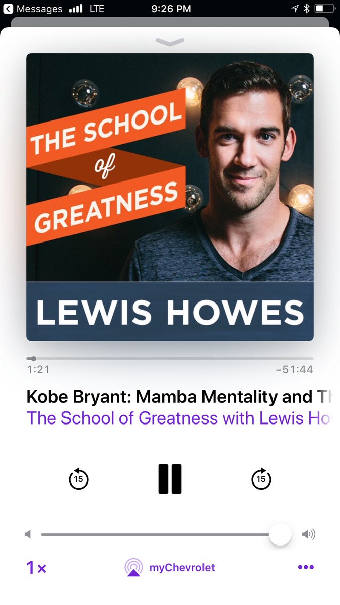 TBATES922's tweet image. You’ve got to go and listen to the @kobebryant podcast that he did with the school of greatness with @LewisHowes. You can hear the authenticity. Thanks @RobertWare1 for putting me on. #GoatKnowledge