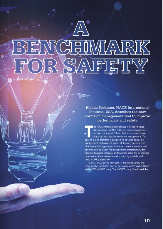 "IMPACT Plus is the next step in improving safety and reducing the exorbitant cost of corrosion..." Our corrosion management platform was profiled in the August issue of <a href="/WorldPipelines/">WorldPipelines</a> Magazine: bit.ly/2x7wYpw