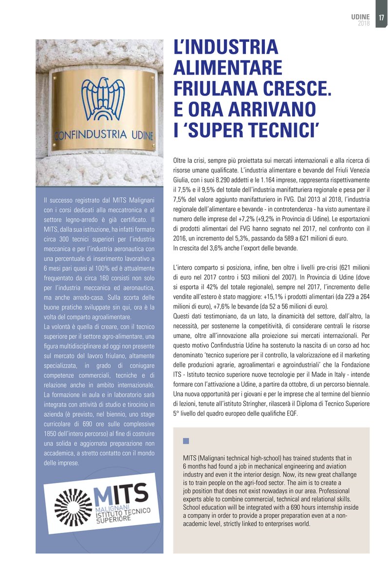 ConfindustriaUd's tweet photo. #friulidoc al via. L'#agroalimentare in #FVG e in provincia di #Udine ha superato la #crisi, l'#export vola in #Germania e #USA e adesso arrivano anche i supertecnici ITS #malignani #stringher @ComuneDiUdine @FVGlive Leggi la notizia ➡️https://t.co/Hq1G3MVFs9 https://t.co/DkwIRiE27M