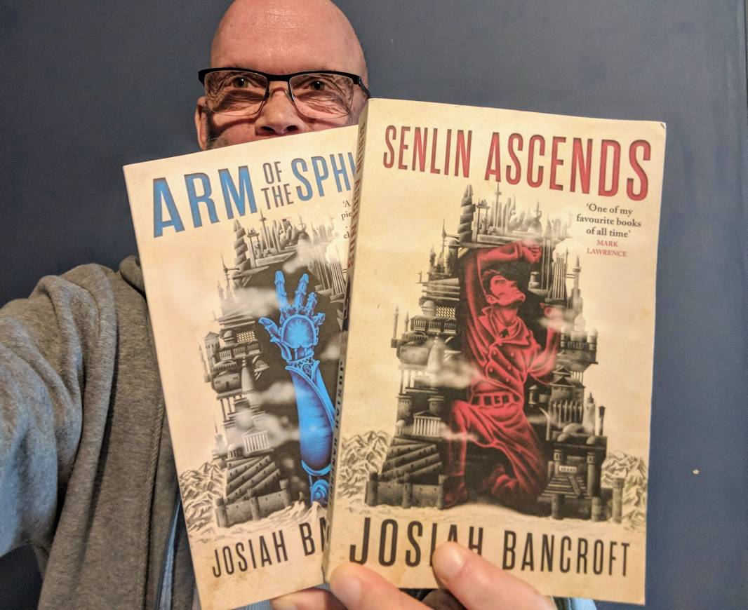 UnDyrk's tweet photo. Look at these cutie beauties. UK paperback editions of #SenlinAscends and #ArmoftheSphinx by @TheBooksofBabel 
My little preciouses... https://t.co/2aVsucthjr