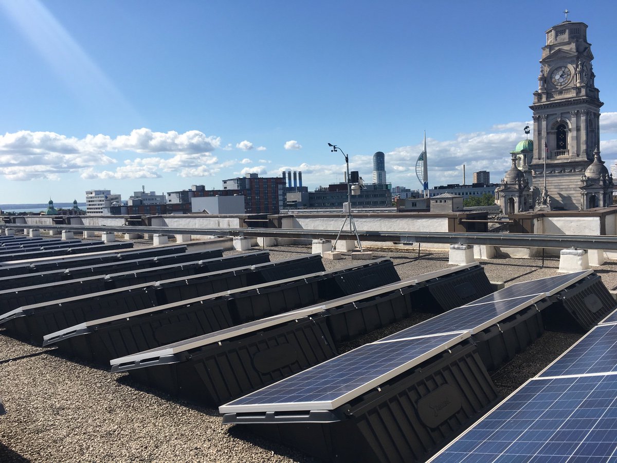 Interesting visit of the solar installation at City Council of Portsmouth with our #Solarise team. <a href="/portsmouthuni/">University of Portsmouth</a> @upjv <a href="/Interreg2Seas/">Interreg 2 Seas</a>