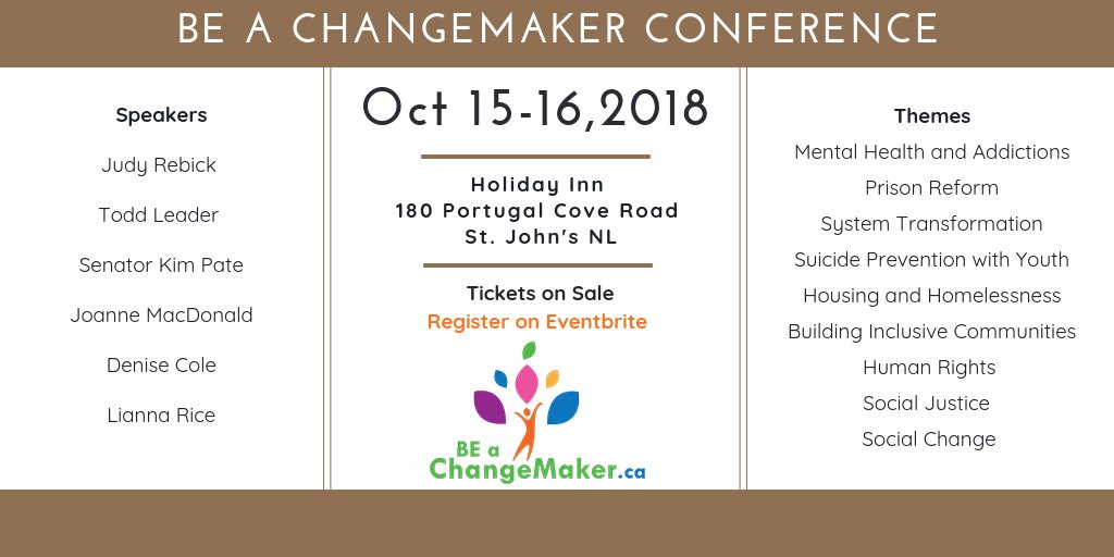 The date is getting close! You do not want to miss out this great event! Hurry up and get your <a href="/BChangemaker/">Be A ChangeMaker</a> Conference tickets! tinyurl.com/ChangeMakerCon…