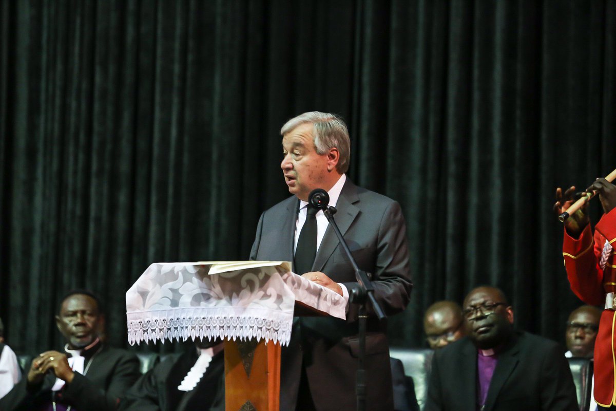 antonioguterres's tweet photo. Kofi Annan was both one-of-a-kind and one of us – that is what made him so special. The world will miss his voice of grace, reason, morality and solidarity. 1/2 https://t.co/u444WV2QBp