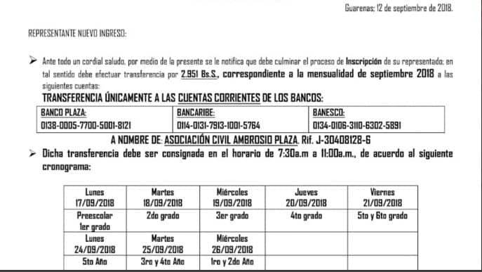 ElPitazoTV's tweet photo. #AHORA 10:01am #Miranda | Aseguran que no pueden costear el monto establecido y no tienen tiempo para buscar cupo en otro colegio #13sep - vía @LidkRodelo https://t.co/ZO82dbkZYE