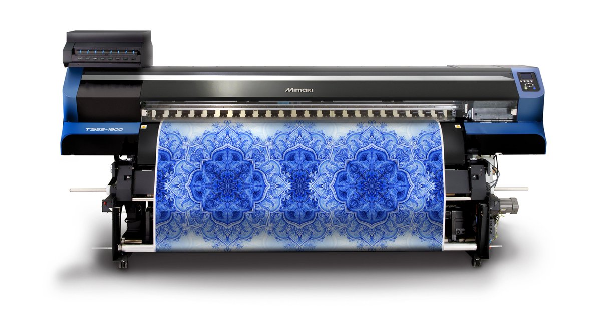 HybridServices's tweet photo. Breaking News: Revolutionary new Mimaki TS55-1800 dye sublimation printer announced. https://t.co/R5t290vD6M https://t.co/ntzLmx8XVG