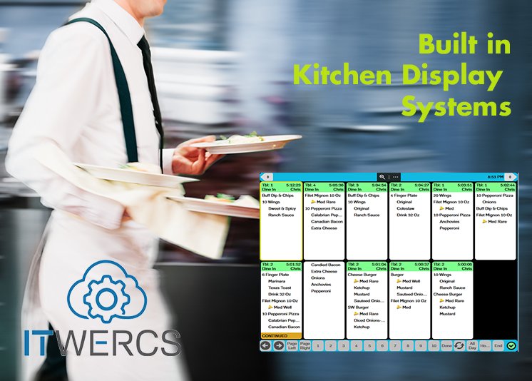 ITWERCS's tweet image. I can remember how difficult it was to keep up with manual kitchen chits, try our integrated Kitchen Display Systems to ease the clutter, define the cook times and monitor 100% of your throughput!
