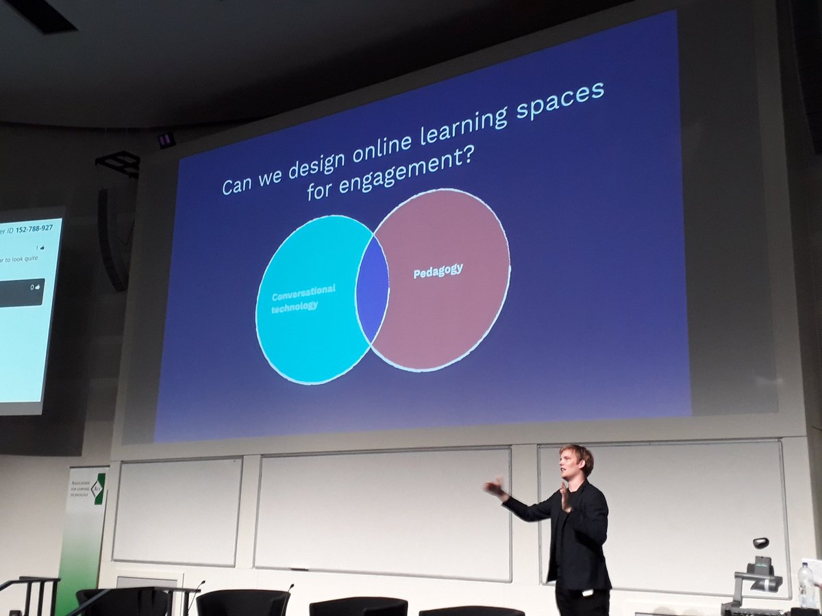 <a href="/Anders_Krohn/">Anders Krohn</a> making important point about intersecting conversational technology and pedagogy in 'designing for participation' #altc