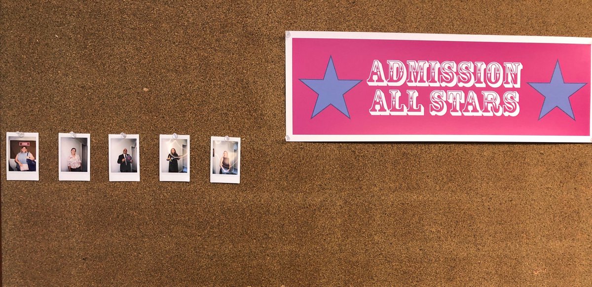 DanaHallCC's tweet photo. The board is filling up with our “admission all stars!” So pumped to see their smiling faces back in the office! https://t.co/1HbXR4wHFy