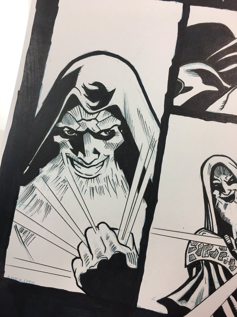 yardsaleartist's tweet photo. Getting some more #inking done on #ColdLightning #2 by the unrelenting @VanAllenPlexico!
#makingcomics https://t.co/sRlue1byvu