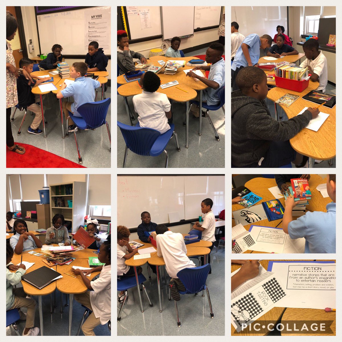 Ms. Hall’s Book Tasting! “Eating and reading are two pleasures that combine admirably.” — C.S. Lewis  💕📚 Bon Appétit, #WarnerThunderbirds! Excellent selections on the menu! #WeAreRedClay