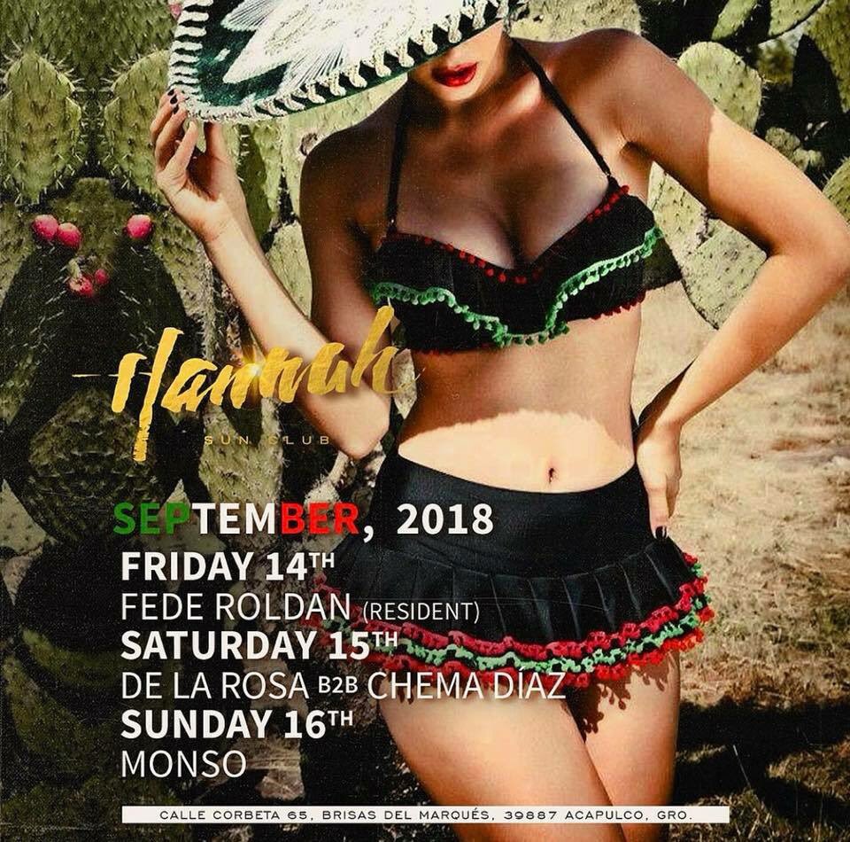 #lineup <a href="/HannahSunclub/">Hannah Sunclub</a> friday @DjFedeRoldan saturday #delarosa B2B #chemadiaz sunday #monso #dondeirenaca #acapulco #nightisoverrated