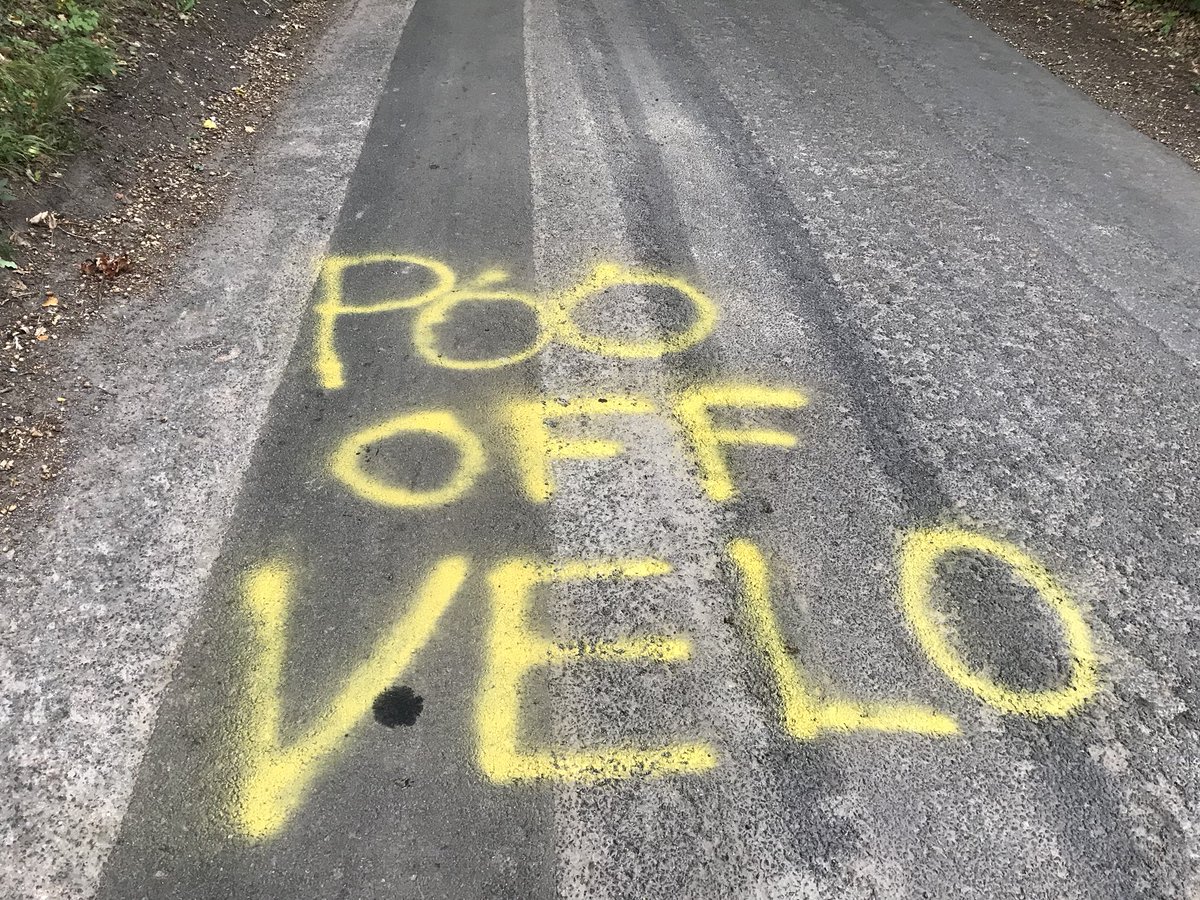 Local residents embrace forthcoming cycling event, in a very Sussex way #stopvelosouth #velosouth