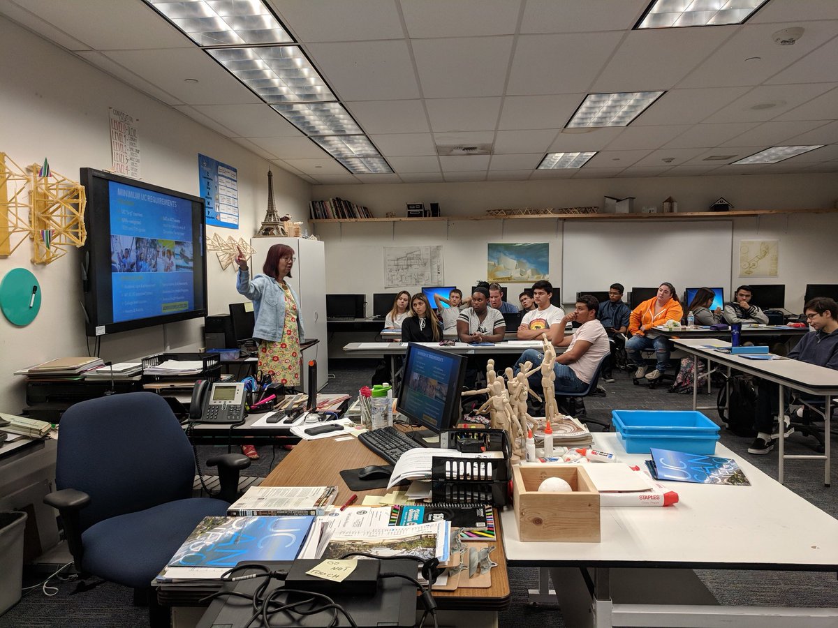 acecharterhigh's tweet photo. UC San Diego speaking to ACE students this morning!! #researchdesigncreate https://t.co/Q49tAtRHLr