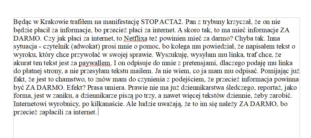 Wbrew pozorom, to nie jest o dyrektywie prawnoautorskiej, co do której mam ambiwalentny stosunek. To jest o powolnym umieraniu dziennikarstwa.