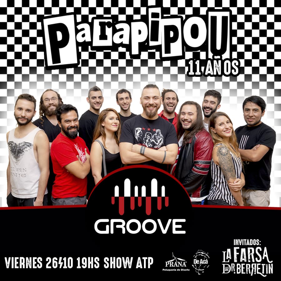 Para que la fiesta sea completa abren la noche los genios de <a href="/LaFarsadelDrB/">LaFarsadelDrBerretin</a> !
#parapipouengroove #FelizMartes