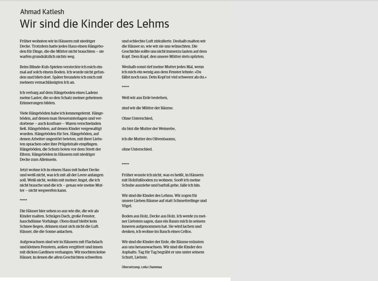 Ahmad Katlesh On Twitter My Texts In Stadtrevue Magazine Koln Literaturhaus Koln Weiterschreiben Wirmachendas