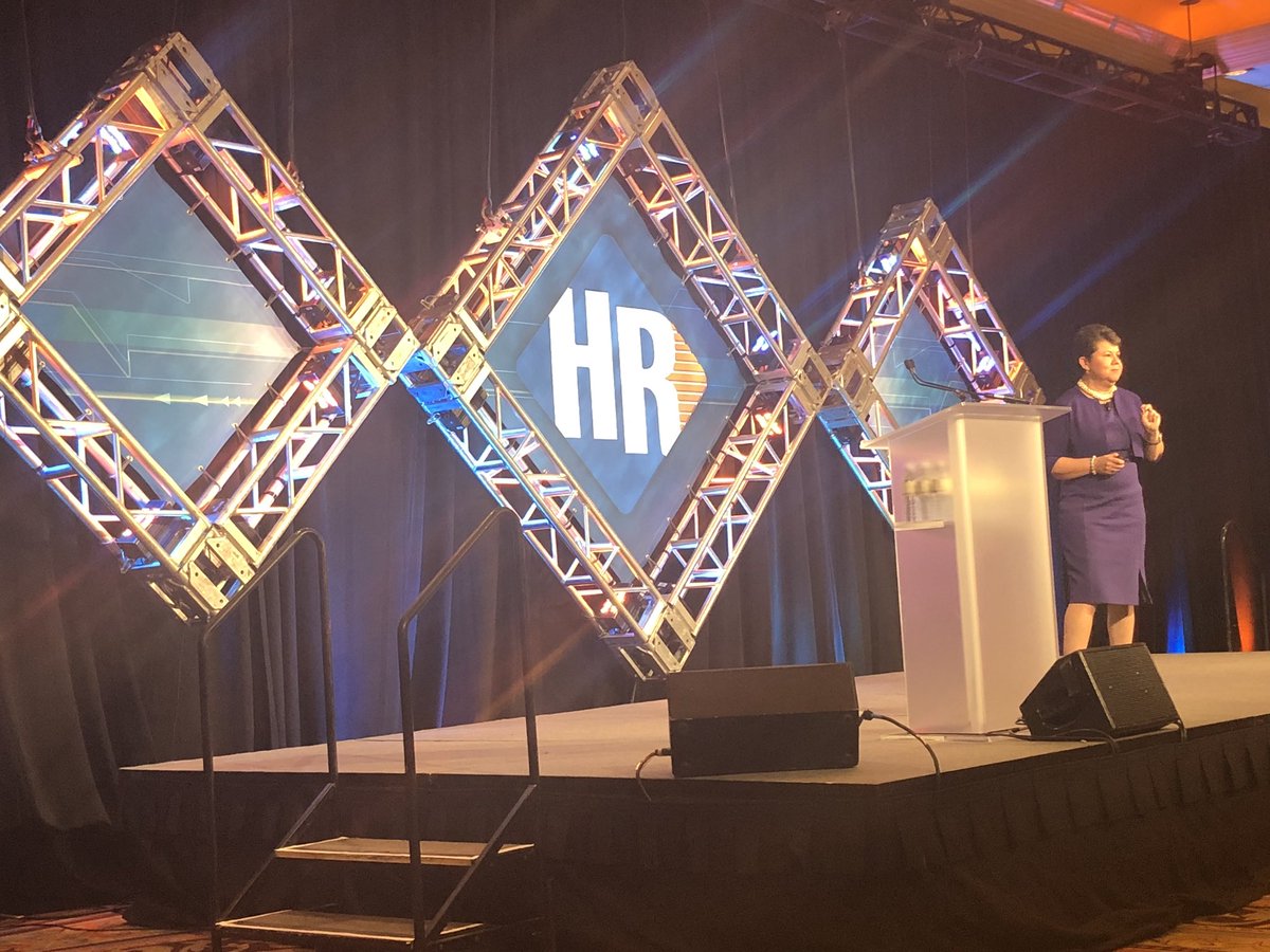 ADP's tweet photo. Women have been at the center of tech innovation for a long time. Thanks @RitaMitjans for an inspiring kick-off to #HRtechConf! #DiversityMatters https://t.co/HGPtbkDSQR