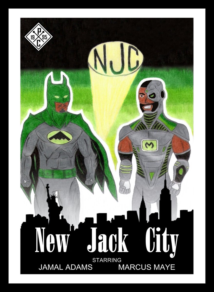 PhilAndTheJets's tweet photo. Don't miss it! In the New York Jets defense this Fall and upcoming Winter! ✈🏈💚👌🏽🔥🦇🗽🌃 #NewJackCity #NJC #JamalAdams #MarcusMaye #JetsSecondary #JetsDefense #NewYorkJets #NYJ #Jets #JetUp #GangGreen #Gotham #Batman #DarkKnight #Cyborg #FanArt #Drawing https://t.co/myr17f1hUp