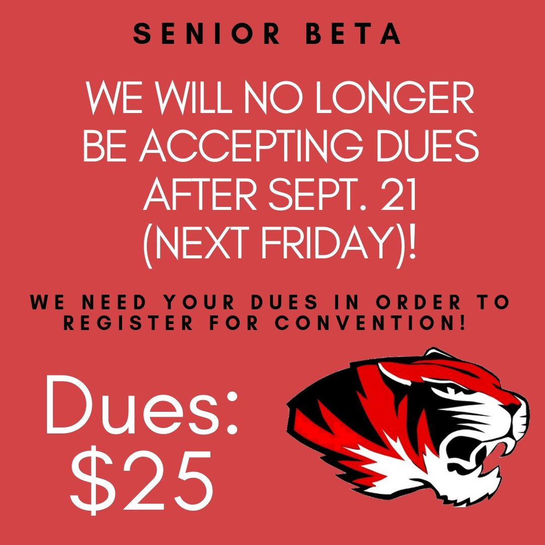 stjseniorbeta's tweet photo. We have 83 paid members as of today....anyone else want to join!? If you received an invitation, pay your dues! #seniorbeta #bestyearever @ImmenseAqua @scoutpaulus https://t.co/dWDi2Pt8KT