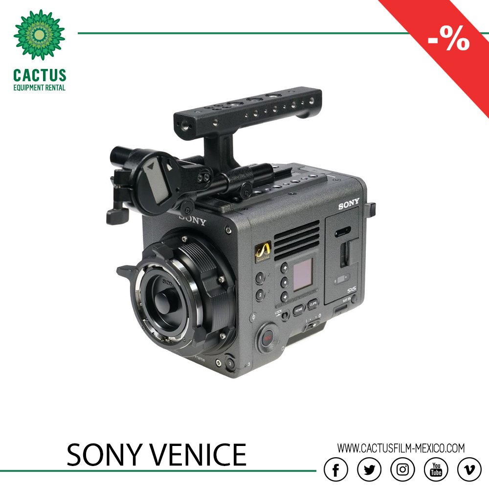 ¡La nueva #SonyVenice está en #CactusRentals a un súper precio!

Pregunta por ella: 
cactusfilm-mexico.com
Cactus Film &amp; Video