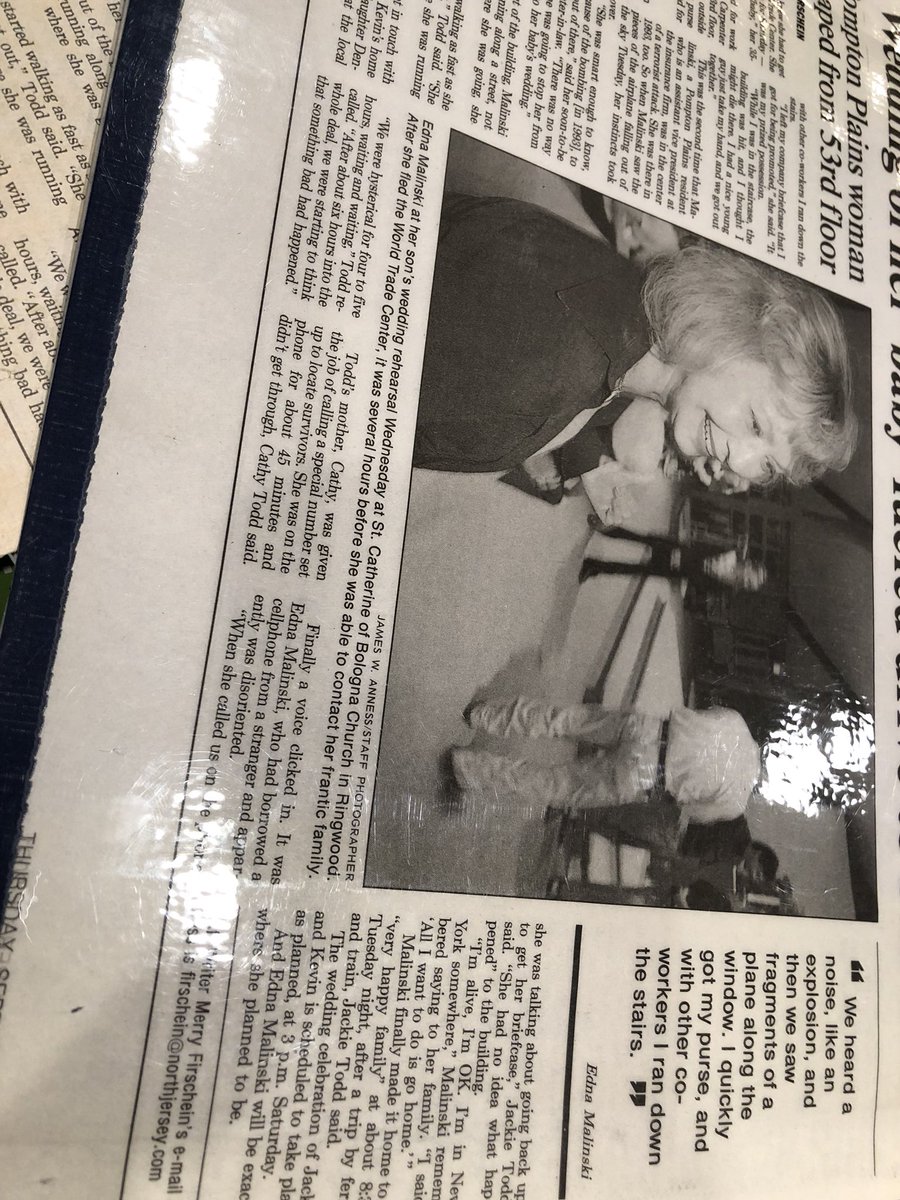 Denise8462's tweet image. @Trafficmanmatt .. #911Anniversary  My Mom survived 9/11 #Tower2  #53Floor #911Neverforget .. glad I have her business card to show people ... she is an Amazing woman!She was also in 1st WTC attack  🙏  Always #keepTheFaith as @jonbonjovi sings ❤️ PS &amp;amp; she still works!
