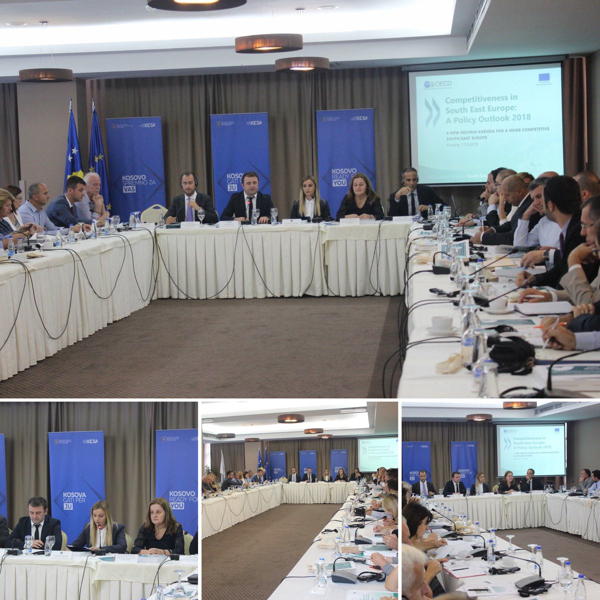 MTI/KIESA & @OECD successfully organized the launch of the #Competitivenessoutlook 2018! in #Pristina #Kosovo. 
#OECDseeurope #SME #development
#KosovoReadyForYou