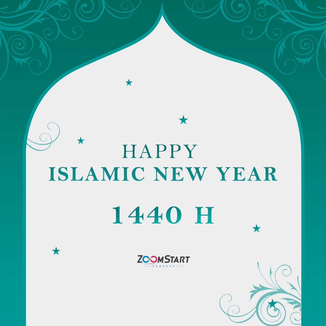 Young hearts that are full of cheers, With never a thought of sorrows.
The old goes out, but the glad Young Year 1440 comes merrily
ZoomStart India wishes you Happy Islamic New Year!

#HappyIslamicNewYear #Hijri #Muslims #Muharram  #Work #Space #Mumbai #NaviMumbai #Belapur