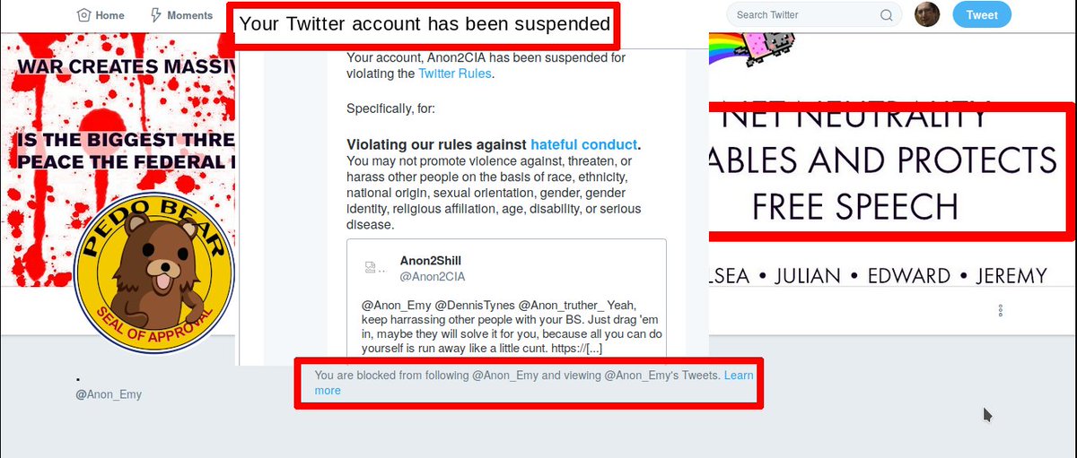 RoyFaghat's tweet photo. @Anon_Emy @hackthebox_eu @mrb3n813 "Anon" Emy the Hypocrite Pedophile "fighting for free speech" by censoring people that are calling out her BS. https://t.co/26wu0BIiJr