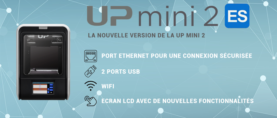 emotiontech's tweet photo. 😎 L' #Imprimante3D #UPmini2es de chez Tiertime est désormais en stock sur notre site. 😎
Les nouveautés de cette version, un port Ethernet pour une connexion réseau sécurisée et un nouvel écran LCD 👍👍👍
#New #3DPrinter https://t.co/IQj4hbd3OF