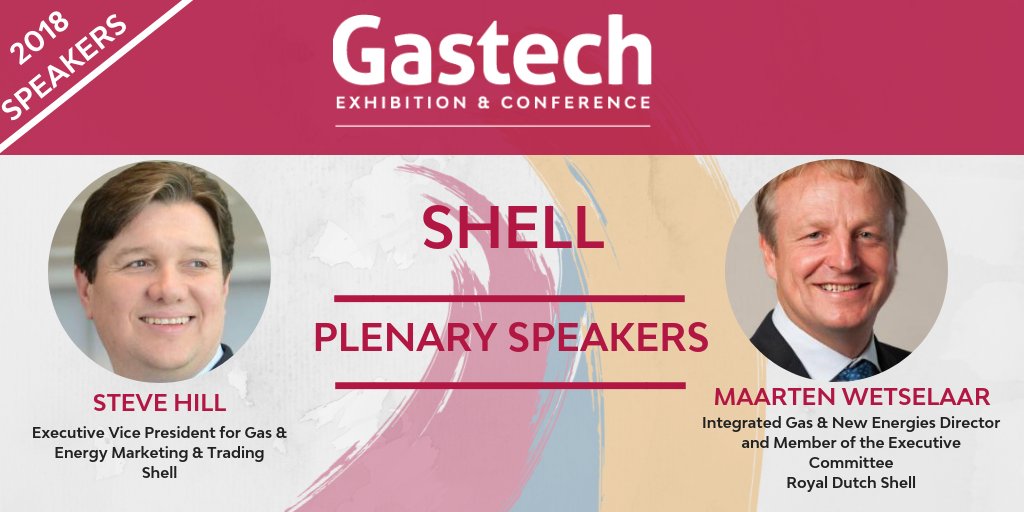 Register for #Gastech2018 and hear from experts in the energy industry, the Gastech strategic speakers: #SteveHill and #MaartenWetselaar from @Shell_NatGas

Register for the conference here: bit.ly/2oVsptY 

See you in Barcelona :)