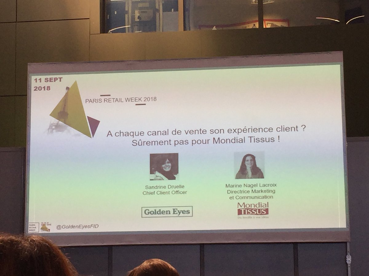 annamoon_92's tweet photo. Créer une #experienceclient unique pour chaque client #ParisRetailWeek2018 avec @GoldenEyesFID https://t.co/6bwgJQn9nn