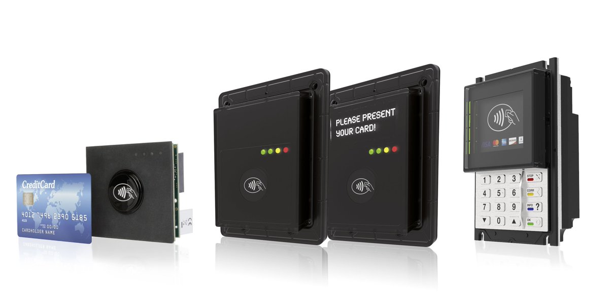 feig_de's tweet photo. The Stars at #InnoTrans 2018 in Berlin: cVEND payment terminals.
Look  at them in hall 7.1A at booth 201 and experience the latest family member: the brandnew cVEND PIN, a PIN Pad terminal with integrated  NFC unit for high-value Tap &amp; PIN applications.
https://t.co/Gwok5DHzZj https://t.co/BkPSwDVyev