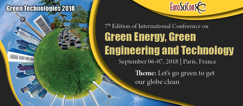 Explore Innovations at Green Technologies 2018: greentechnologies.euroscicon.com
This year it aims to bring together everyone for exchanging their research experiences on the theme of Green Revolution: Lets go green to get our globe clean
Attend to be a part of this historic event #Berlin
