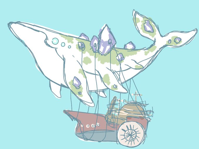 飛行船のtwitterイラスト検索結果