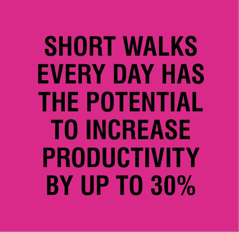 Skipping a stop on the way to work, taking a stroll at lunchtime or swapping the meeting room for a walking meeting can help boost productivity and improve your wellbeing. Employers should encourage it, employees should demand it #MentalHealthAtWork