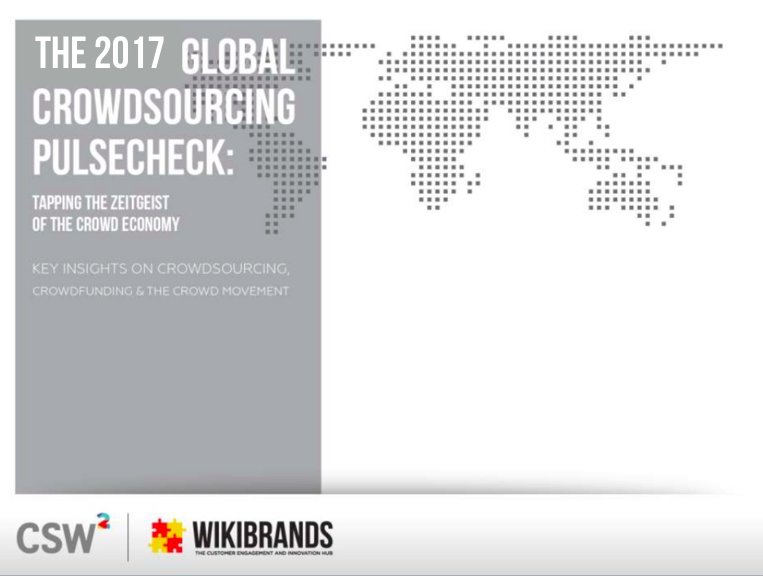 Wikibrands's tweet image. The &quot;Global Crowdsourcing Pulsecheck&quot; 
#crowdeconomy #sharingeconomy #decntralization #ondemandmarketplaces #community #crowdsourcing #crowdfunding

@SharEconUK @chelsearustrum @evetroeh @StaffHeroes @Crowdfundnews @johannabragge @fpetavy @freelancer 
@SarahDiane_Eck @dandoll