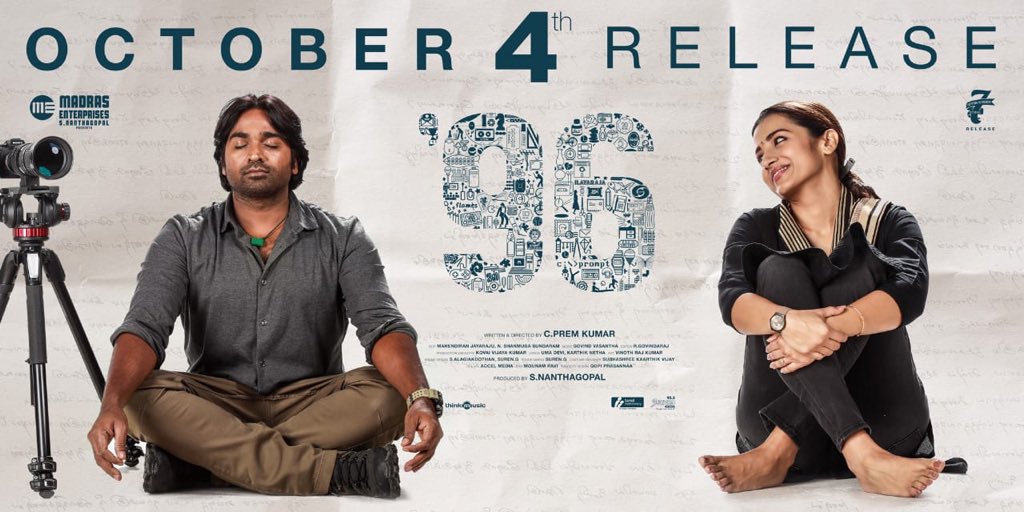 Vijay Sethupathi and Trisha in 96