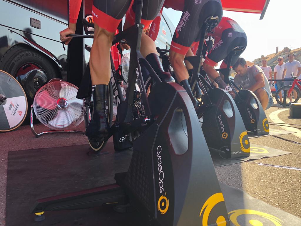 LidlTrek's tweet photo. RT this Tweet and follow us for a chance to win a @PCyclingManager game key.  

It's TT time at #LaVuelta18 and the @CycleOps Hammers are in high use for warm ups and post-race recovery spins. 

Winners selected by end of today! https://t.co/iVRKgw6e7N