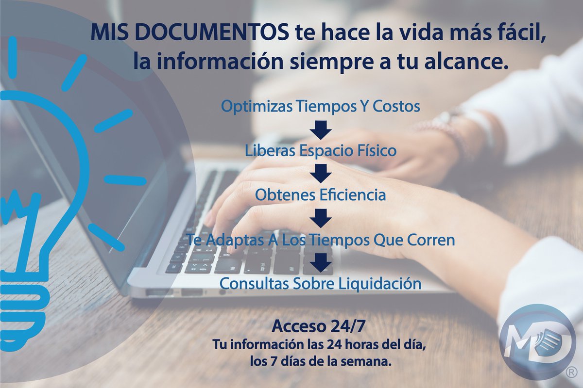 MDmisdocumentos's tweet photo. MIS DOCUMENTOS te hace la vida más fácil, la información siempre a tu alcance.
24/7 • Accedé a la información las 24 horas del día, los 7 días de la semana.
Para saber mas de nosotros ingresa a nuestro sitio web https://t.co/ehfDael2QX
#misdocumentos #lainformacionatualcance https://t.co/h4z0I6ZIRP