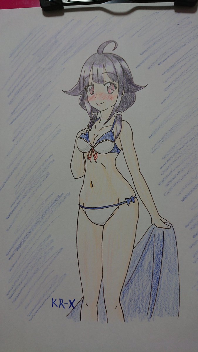 #艦これ版深夜の真剣お絵描き60分一本勝負
#艦これ版真剣お絵描き60分一本勝負_20180911
大胆な大鯨 