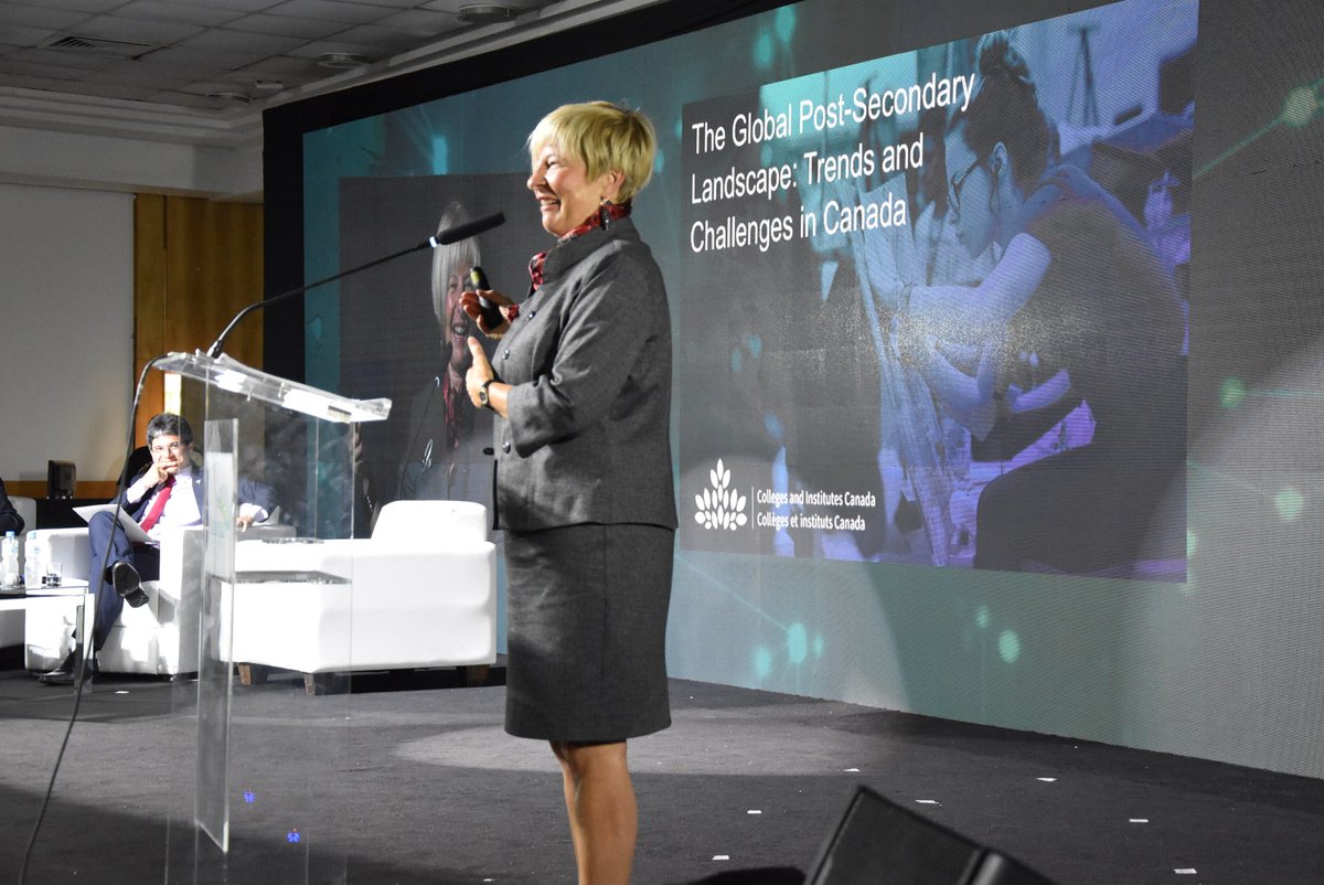 conif's tweet photo. Na palestra “Tendências e Desafios da Educação Profissional e Tecnológica no mundo”, Denise Amyot, presidente do CICAN, falou das tendências e desafios da educação profissional no Canadá. https://t.co/nSZpIN2gZq