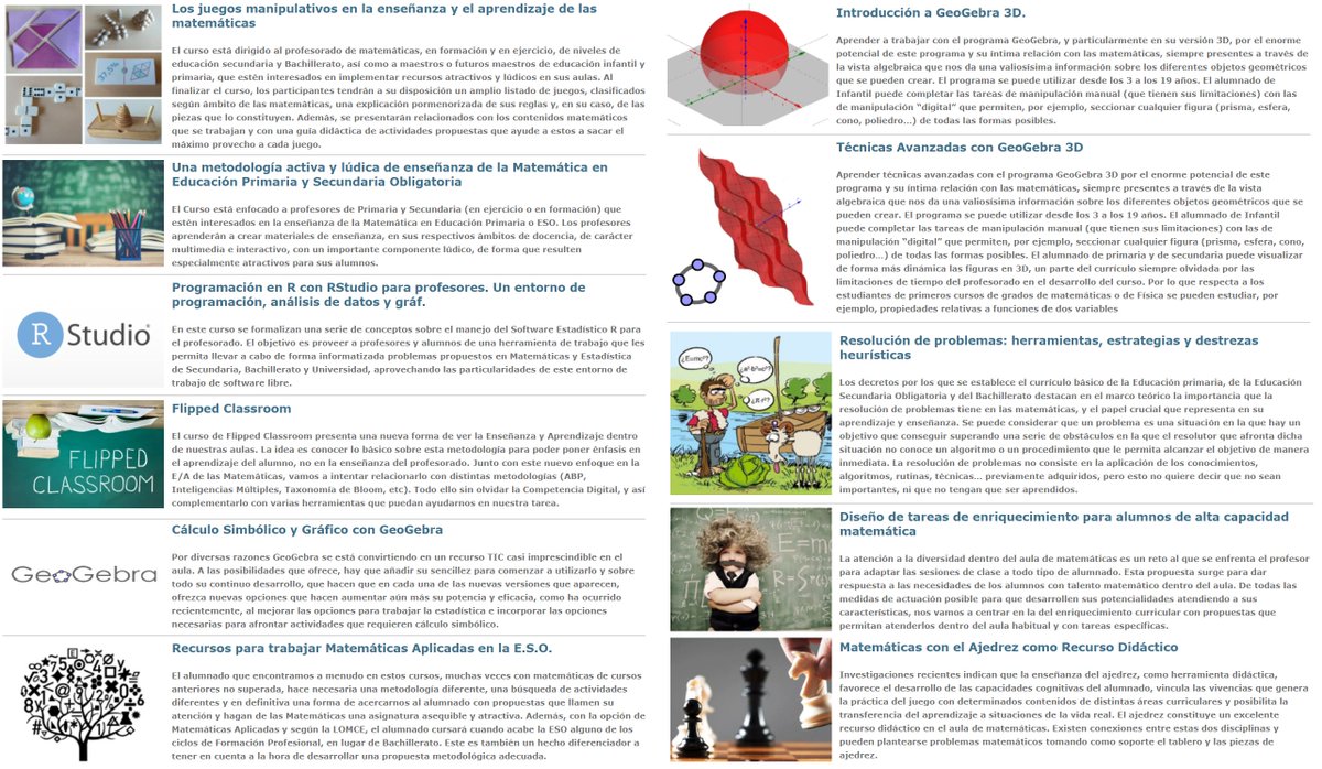 ¡Os recordamos que tenéis hasta el 10 de octubre para matricularos en nuestros cursos homologados por la Junta de Andalucía! #Educacion #Matematicas #Informatica #Profesorado

Tenéis toda la información aquí: mileto.cica.es/cursos/