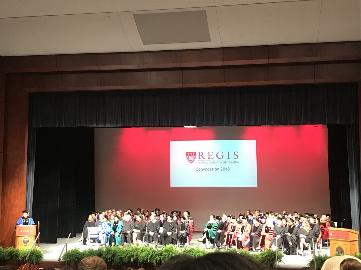 bbuoniconti's tweet photo. President Hays reminds us that all are welcome at @RegisCollege_MA! We are encouraged to live that charism every day #RegisWelcome #RegisConvocation https://t.co/F3WVPR0WeG
