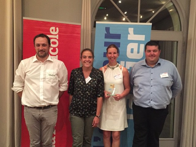 ITK_decide's tweet photo. Mention spéciale "Inel d'Or" dans la catégorie "sociétal" à @medriaelevage pour le service de monitoring en continu #TimeLive. le prix a été remis le lundi 10 septembre 2018 à Rennes, en avant-première du salon du #SPACE2018
https://t.co/9XtN0kQ7nu https://t.co/gSv4BTnvek