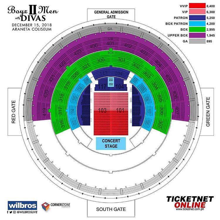 Araneta Coliseum Seating Chart
