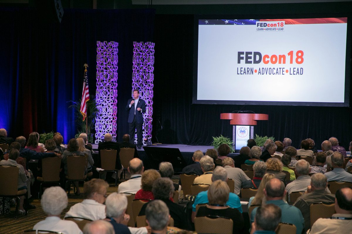 narfehq's tweet photo. Attendees at NARFE’s FEDcon18 experienced two and a half days of thought-provoking speakers, leadership training, intensive benefit education and the opportunity to engage and connect with their federal colleagues. #FEDcon18 https://t.co/hOAaYgDEbl