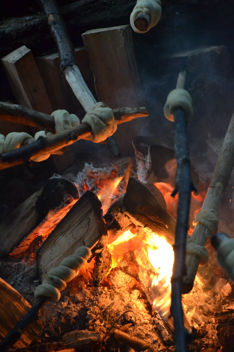As it's #BreadWeek on the #GBBO we thought we'd share our photos of today's Bannock Bread Making session