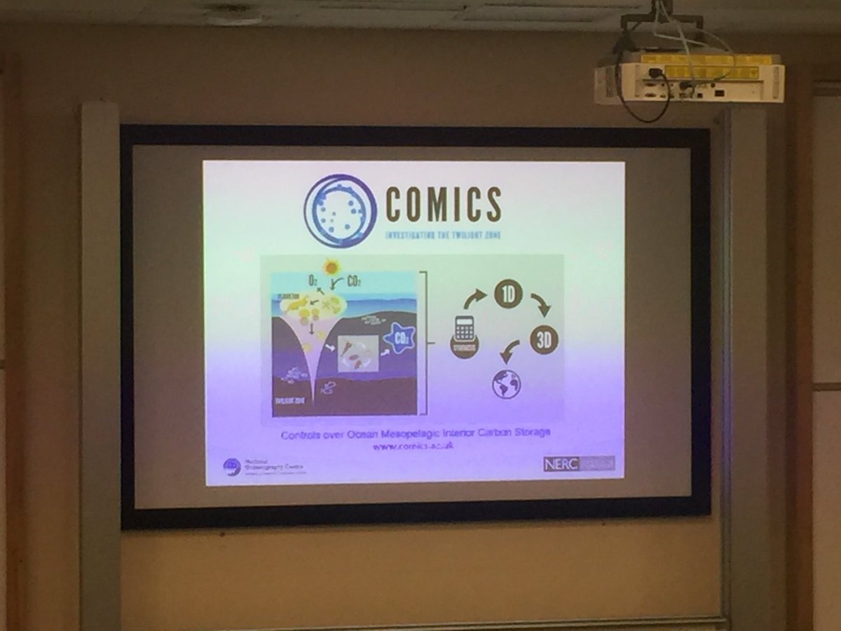 OceanRics's tweet photo. Here’s Sari Giering  from @NOCnews talking about the flux data from the @COMICS_Carbon expedition around South Georgia at the #challenger2018 @challengersoc meeting https://t.co/CYHTqfYZYp