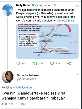 AutoblogKE's tweet photo. haha this is funny and sad at the same time ....even 'air roads' are poorly maintained #stln https://t.co/T5b838z1OC