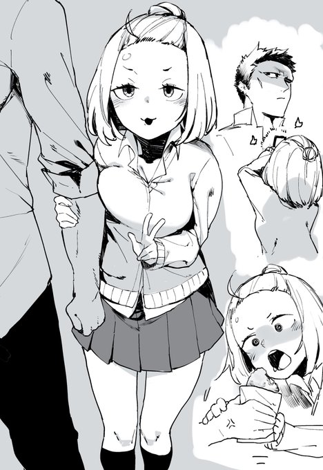 お調子者の娘が普段の仕返しとばかりに体格差彼氏にガン攻めされる絵が 